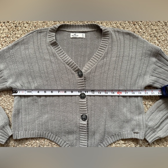 Hollister Tie-Front Crop Cable Knit Cardigan Size XS - Picture 8 of 8
